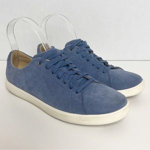 •COLE HAAN• Grand Suede Crosscourt‎ II Sneaker in Washed Indigo
